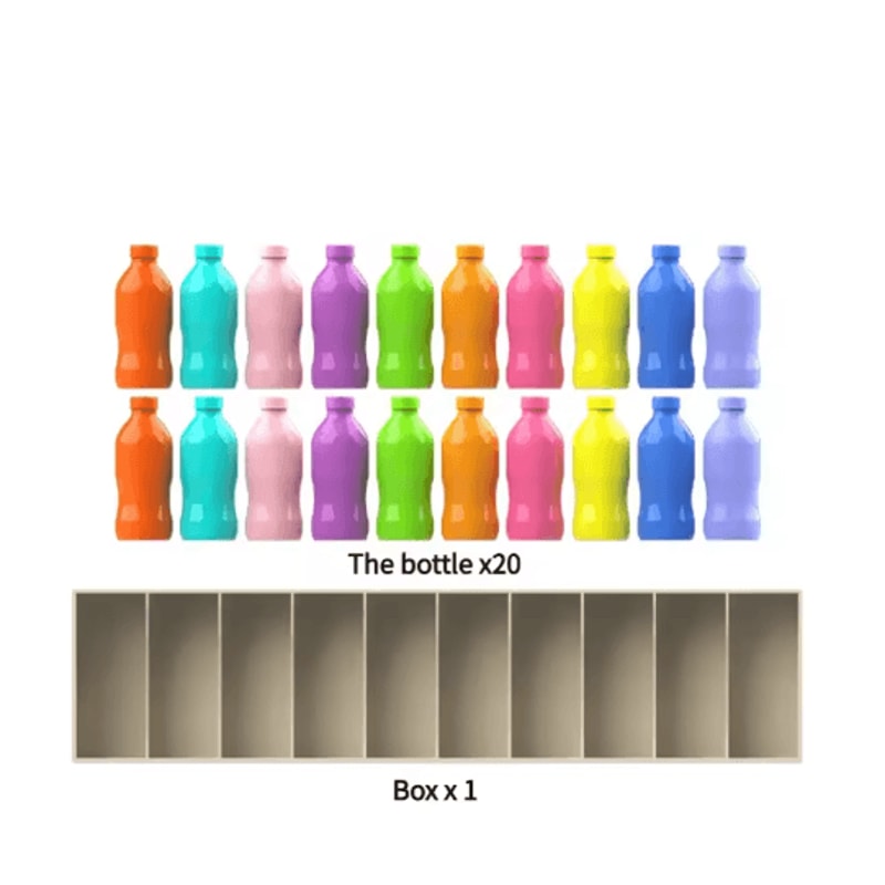 20 Piece Guessing Bottle Memory Matching Game For Kids And Family Play 3