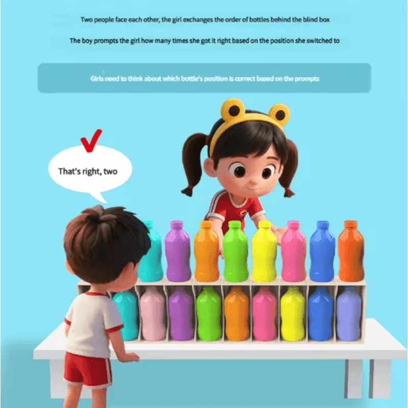 20 Piece Guessing Bottle Memory Matching Game For Kids And Family Play 5