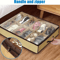 Space Saving 12 Grid Clear Shoe Storage Box With Dustproof Cover 5