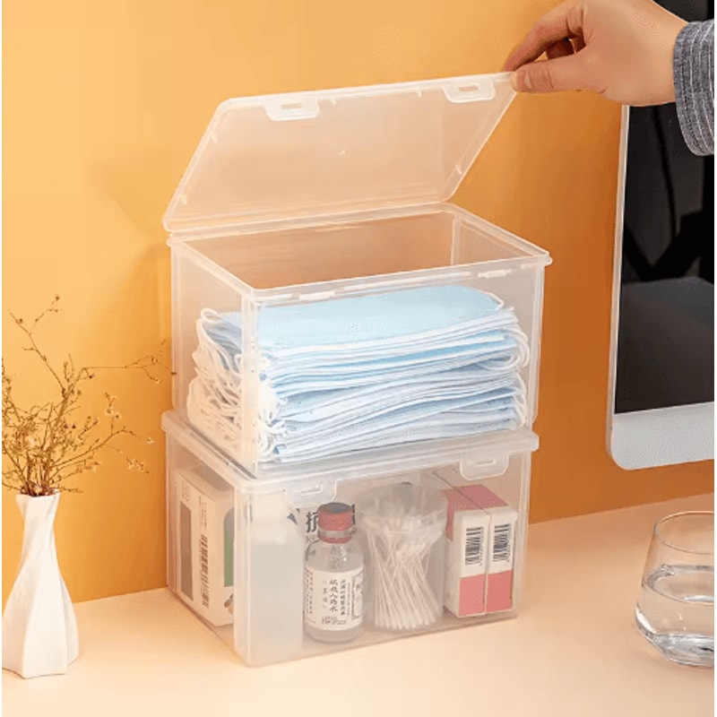 Multi Functional Desktop Storage Box For Masks Medicine And Daily Essentials 6