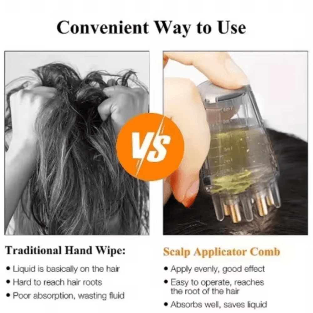 Portable Scalp Oil Applicator Comb Liquid Guide Hair Massager For Hair Growth And Scalp Care 6