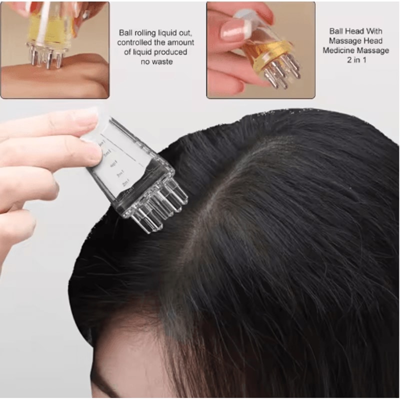 Portable Scalp Oil Applicator Comb Liquid Guide Hair Massager For Hair Growth And Scalp Care 10