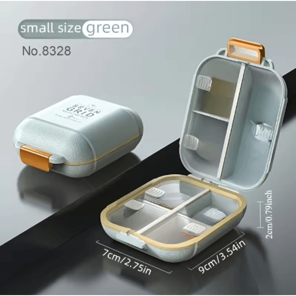 Large Capacity Travel Pill Organizer Portable Vitamin And Medicine Storage Box 4