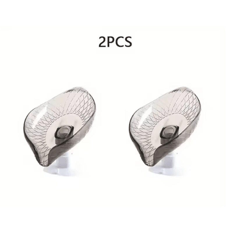 Leaf Design Self Draining Soap Tray With Suction Cup 2 Piece Set 1