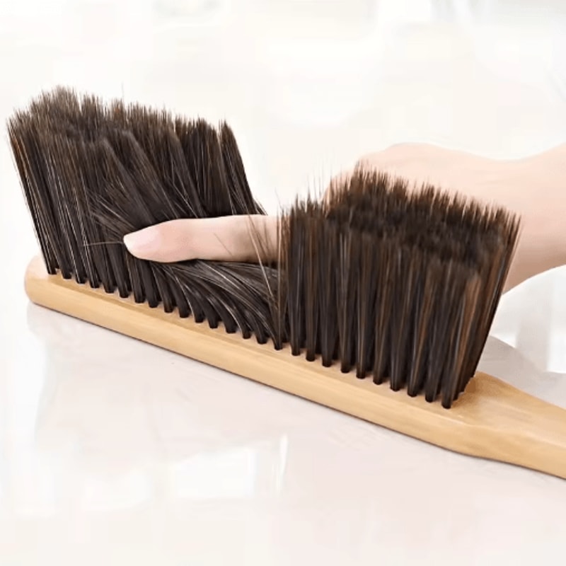 Wooden Handle Dusting Brush With Soft Bristles For Furniture And Upholstery 1