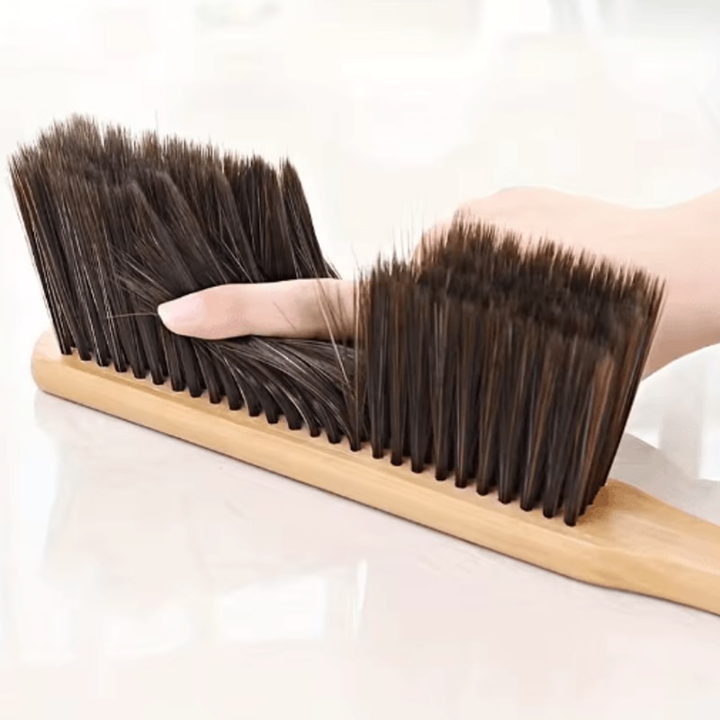 Wooden Handle Dusting Brush With Soft Bristles For Furniture And Upholstery 2