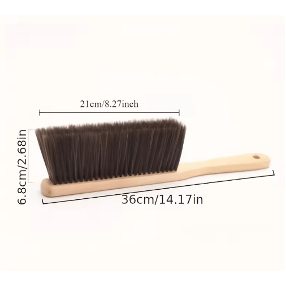Wooden Handle Dusting Brush With Soft Bristles For Furniture And Upholstery 6