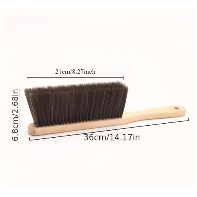 Wooden Handle Dusting Brush With Soft Bristles For Furniture And Upholstery 6
