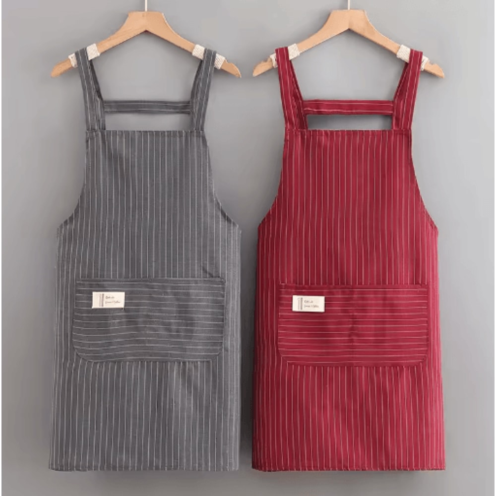 Mens Long Sleeve Oil Resistant Cooking Apron For Home And Kitchen Use 3