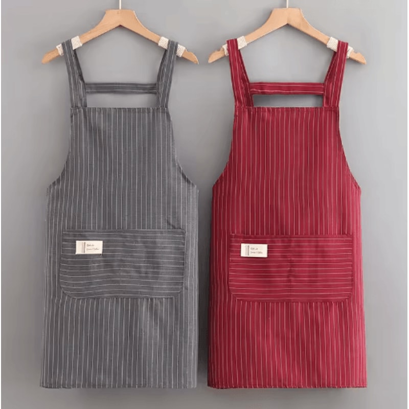 Mens Long Sleeve Oil Resistant Cooking Apron For Home And Kitchen Use 3