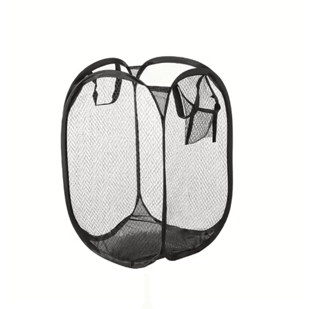Mesh Pop Up Laundry Basket Foldable Large Capacity Dirty Clothes Storage Basket 10