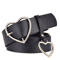 Cute Leather Belt With Heart Buckle Retro PU Waist Strap For Women And Girls 2