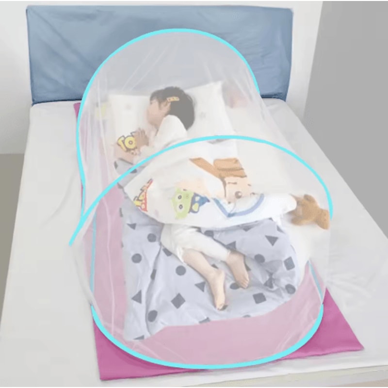 Foldable Installation Free Single Dorm Mosquito Net With Encrypted Mesh 5