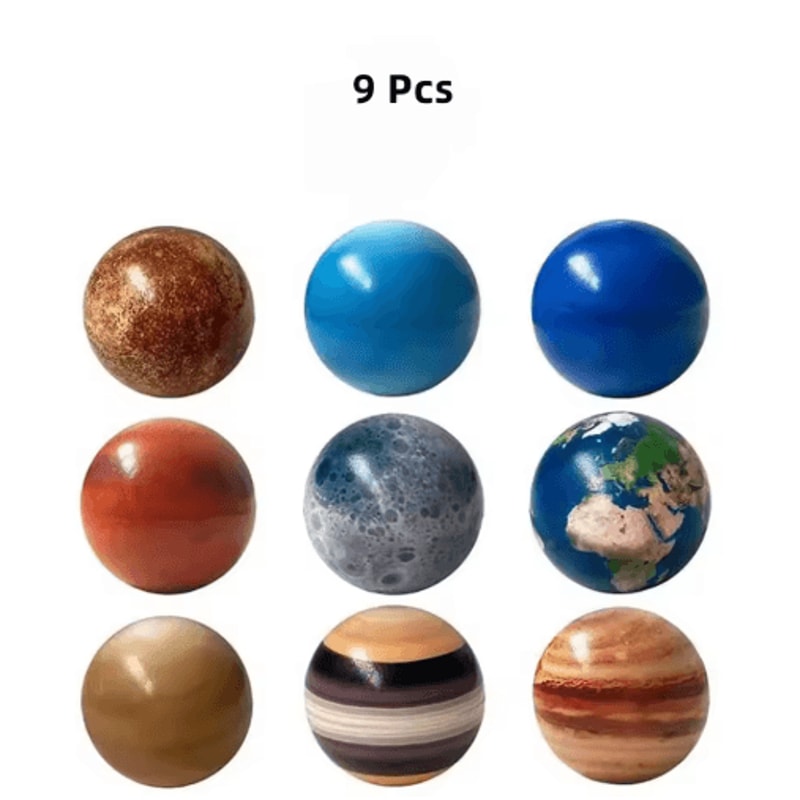 Solar System Ball Puzzle Toy Educational Squeeze And Bouncy Planet Model For Kids 2