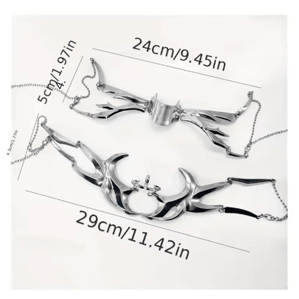 Metal Mechanical Mask Niche Design Adjustable Facial Decoration For Cosplay And Role Play 1