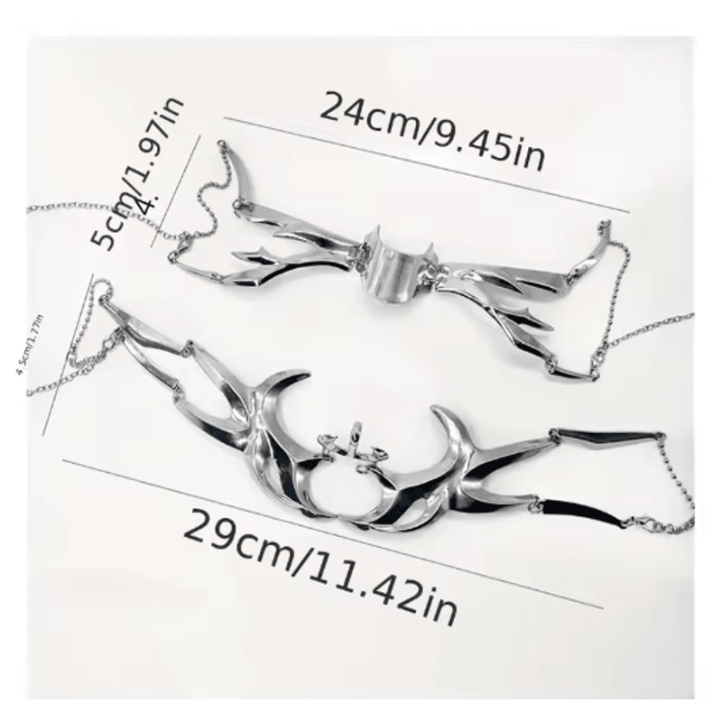 Metal Mechanical Mask Niche Design Adjustable Facial Decoration For Cosplay And Role Play 1