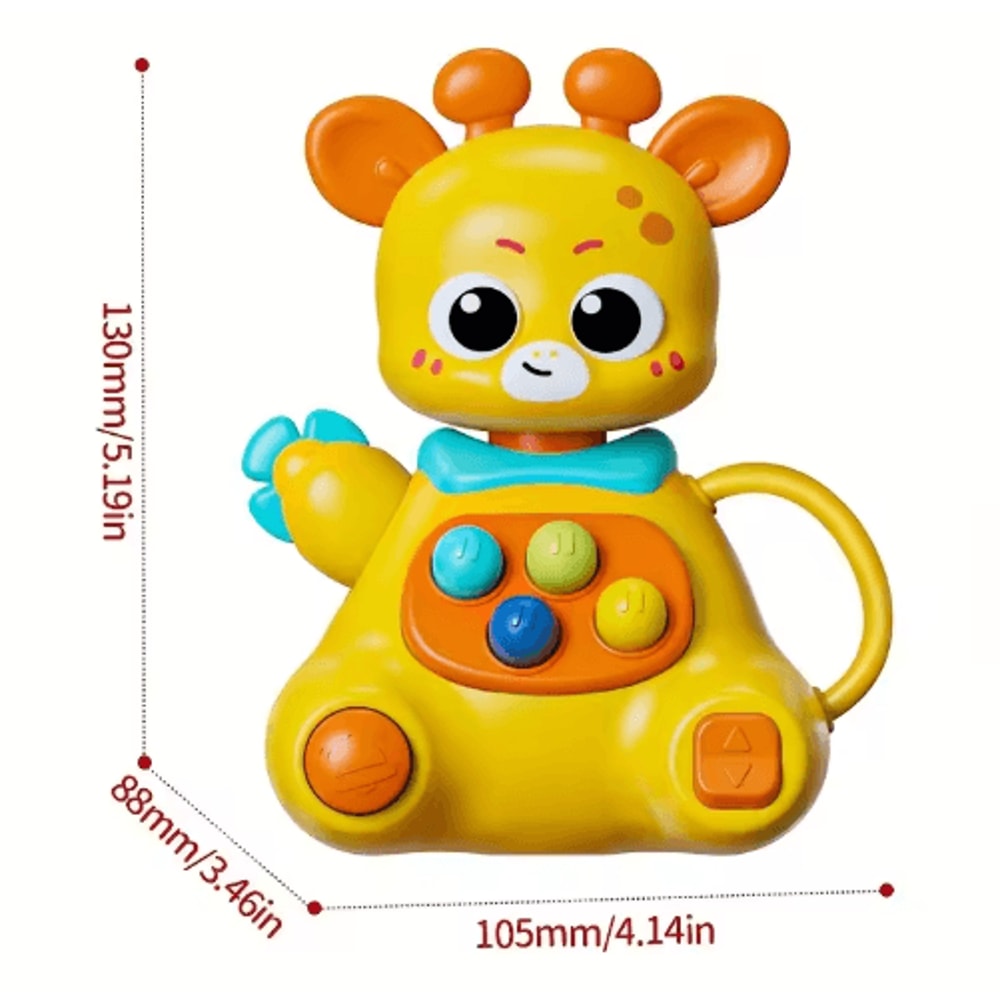 Interactive Giraffe Suction Cup Toy Multifunctional Sensory Learning And Motor Skills Development T 2