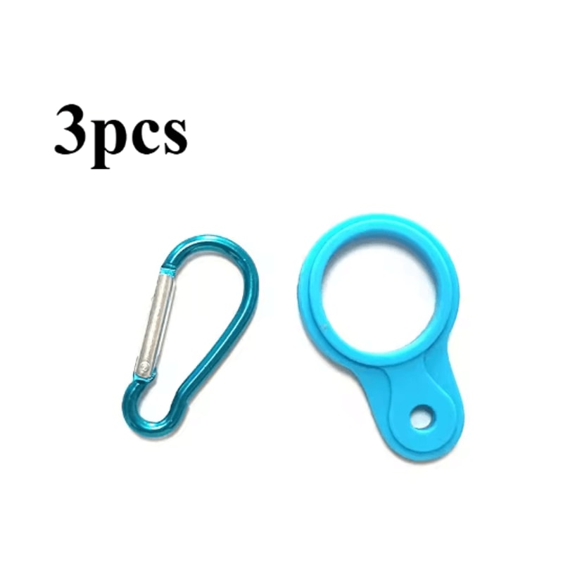 Portable Water Bottle Handle Buckle Set For Outdoor Sports 3Piece 2