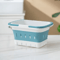 Collapsible Oval Laundry Basket With Handles Space Saving Washing Tub 4