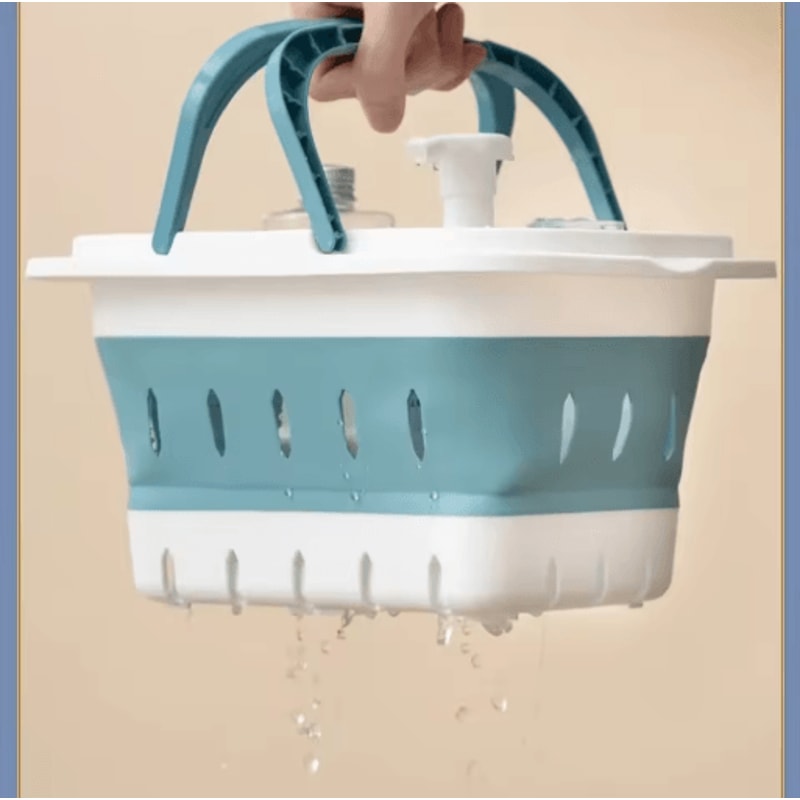 Collapsible Oval Laundry Basket With Handles Space Saving Washing Tub 8