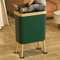 15L Large Square Plastic Trash Can With Odor Sealing Lid And Elevated Legs 9