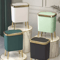 15L Large Square Plastic Trash Can With Odor Sealing Lid And Elevated Legs 0