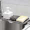 Silicone Sink Tray With Drain For Soap Sponge And Brush Storage 0