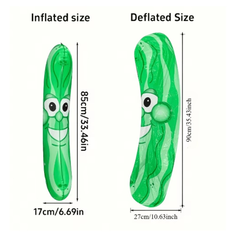 Inflatable Cucumber Pool Float Playful PVC Party Inflatable 4