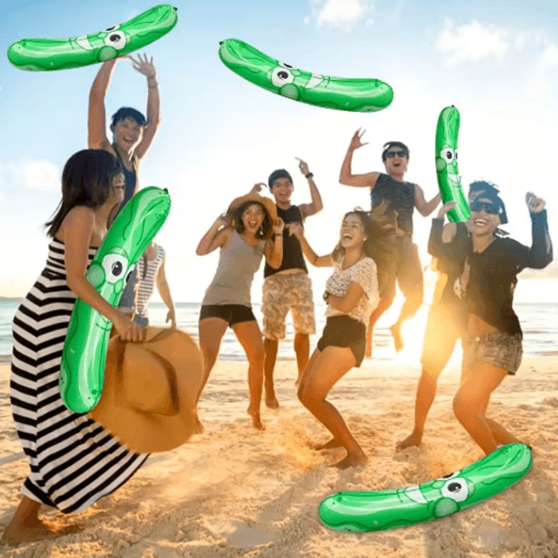 Inflatable Cucumber Pool Float Playful PVC Party Inflatable 0
