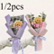 Handmade Crochet Sunflower Bouquet Bright Artificial Flowers For Lasting Joy 1 To 2 Pcs 0