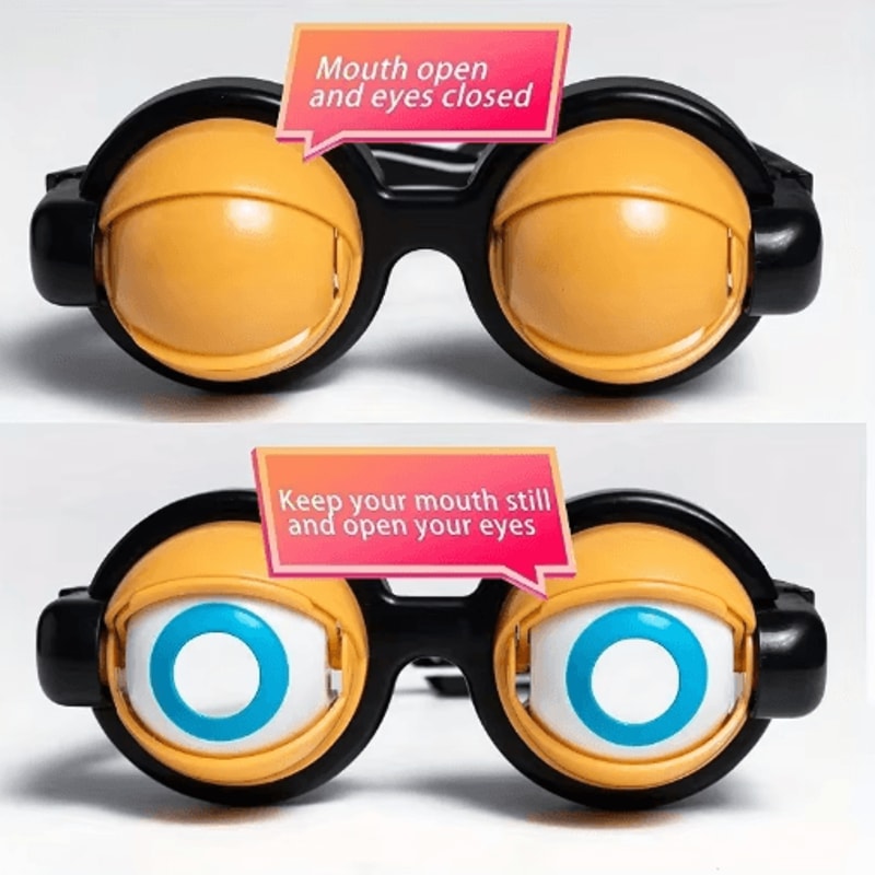 Funny Novelty Glasses Toys Plastic Prank Glasses For Parties And Gifts 5