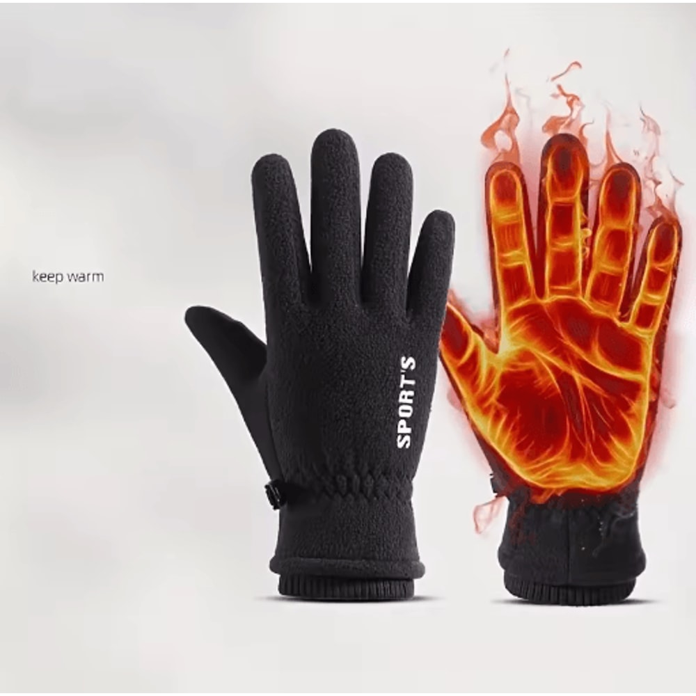 Winter Warm Gloves AntiSlip Touchscreen Full Finger Cycling Sports Gloves 5