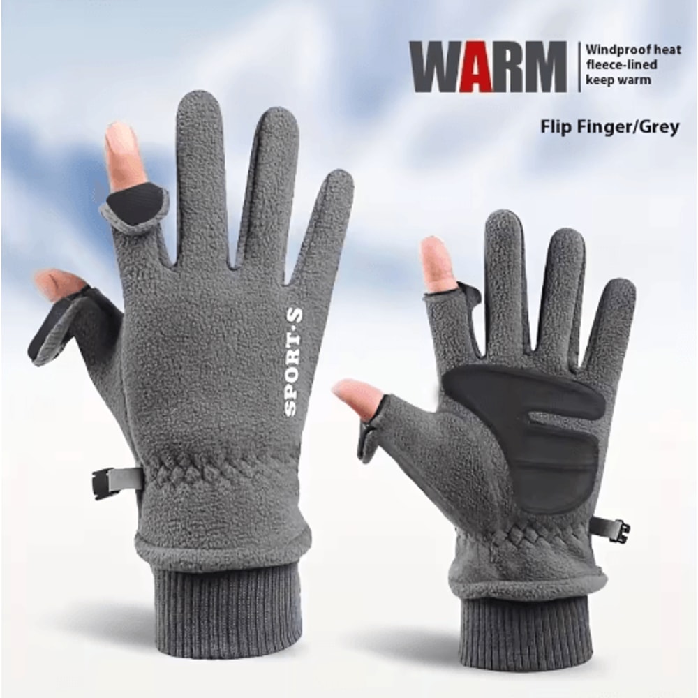 Winter Warm Gloves AntiSlip Touchscreen Full Finger Cycling Sports Gloves 7