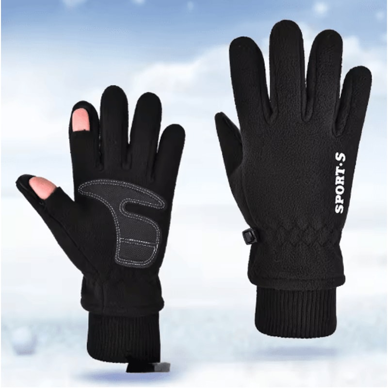 Winter Warm Gloves AntiSlip Touchscreen Full Finger Cycling Sports Gloves 0