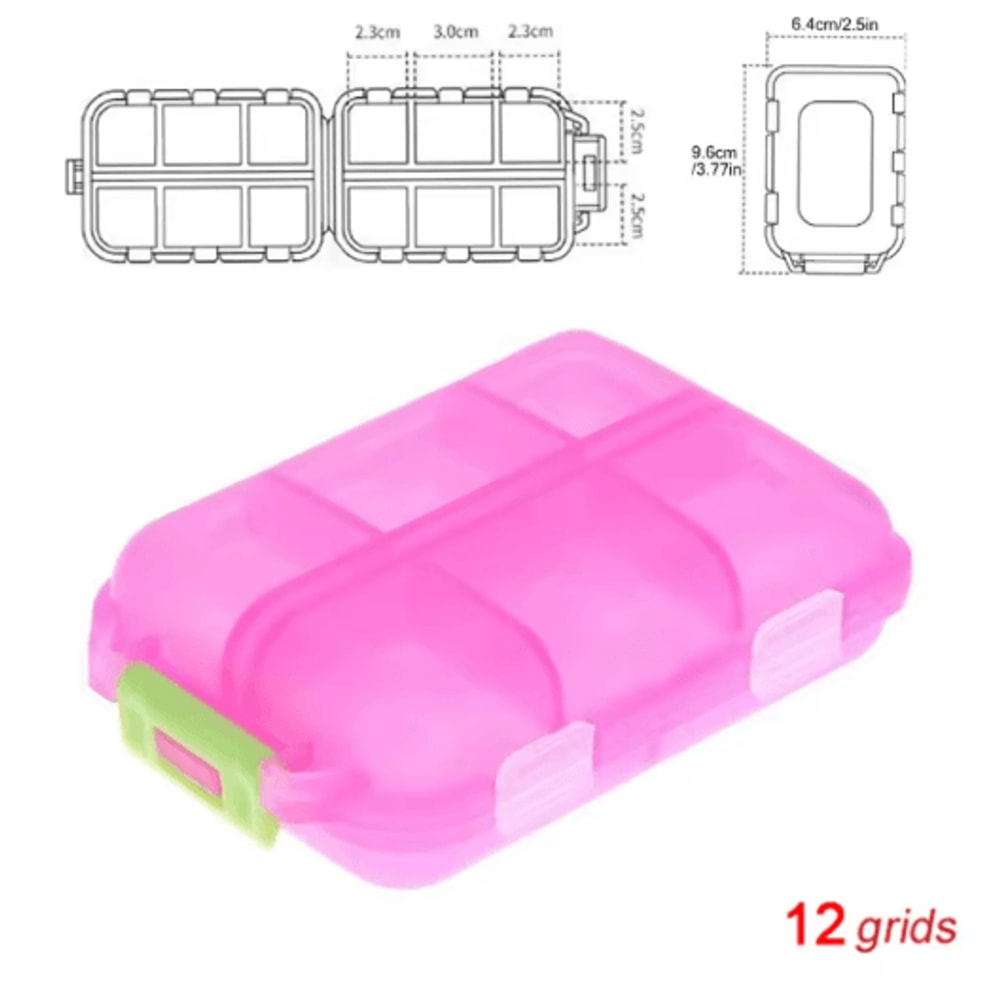 Portable Folding Pill Case Compact Medicine Organizer For Daily And Travel Use 1