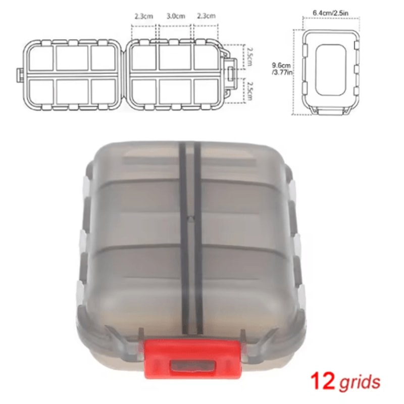 Portable Folding Pill Case Compact Medicine Organizer For Daily And Travel Use 4