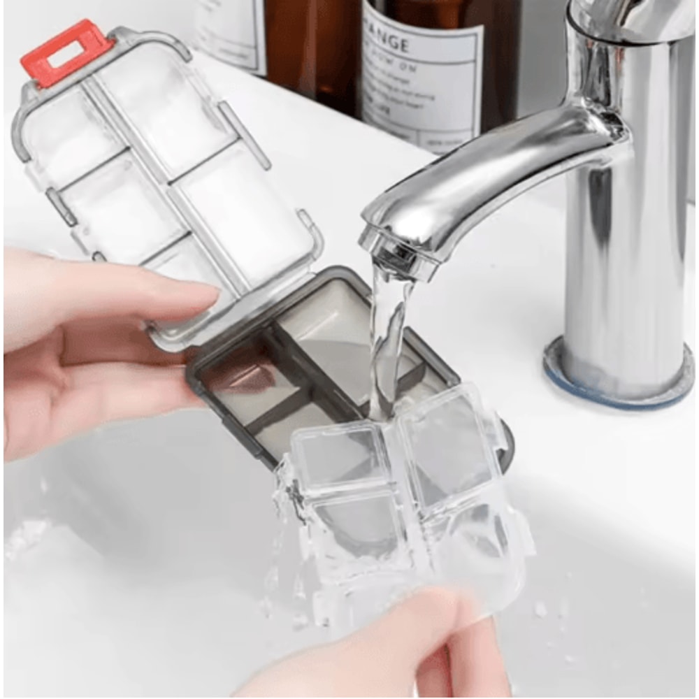 Portable Folding Pill Case Compact Medicine Organizer For Daily And Travel Use 5