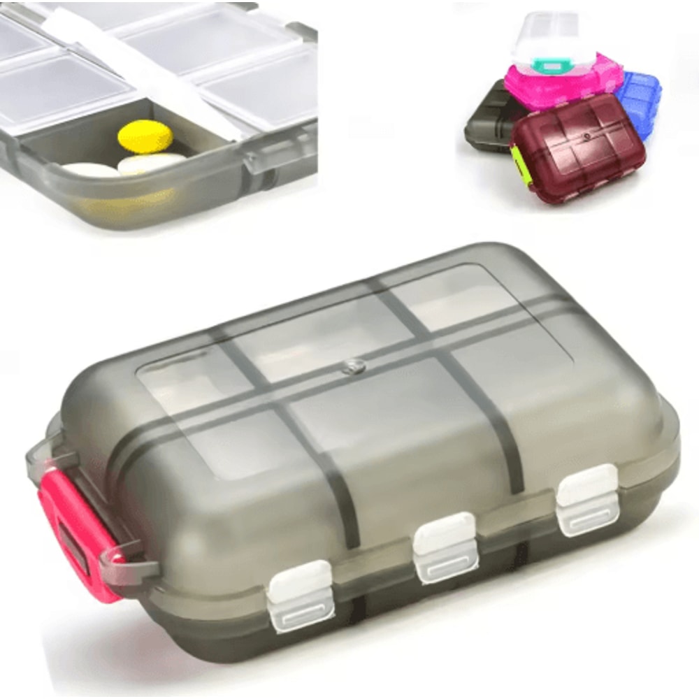 Portable Folding Pill Case Compact Medicine Organizer For Daily And Travel Use 9