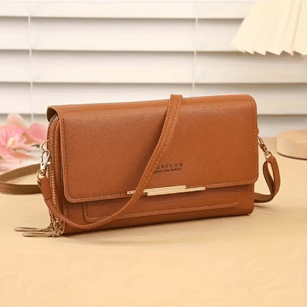 Fashionable RFID Crossbody Bag Mobile Phone Bag Card Wallet Coin Purse In One 2