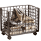Metal Rolling Storage Basket With Wheels Multi Purpose Home Organizer 1