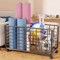Metal Rolling Storage Basket With Wheels Multi Purpose Home Organizer 3