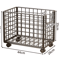 Metal Rolling Storage Basket With Wheels Multi Purpose Home Organizer 5