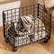 Metal Rolling Storage Basket With Wheels Multi Purpose Home Organizer 0