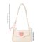 Retro Love Saddle Crossbody Bag For Women Chic Niche Shoulder Bag 2