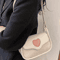 Retro Love Saddle Crossbody Bag For Women Chic Niche Shoulder Bag 5