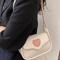 Retro Love Saddle Crossbody Bag For Women Chic Niche Shoulder Bag 5
