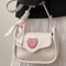 Retro Love Saddle Crossbody Bag For Women Chic Niche Shoulder Bag 0