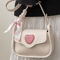 Retro Love Saddle Crossbody Bag For Women Chic Niche Shoulder Bag 0