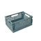 Foldable Plastic Storage Crates Durable Organizer Bins For Small Spaces 3