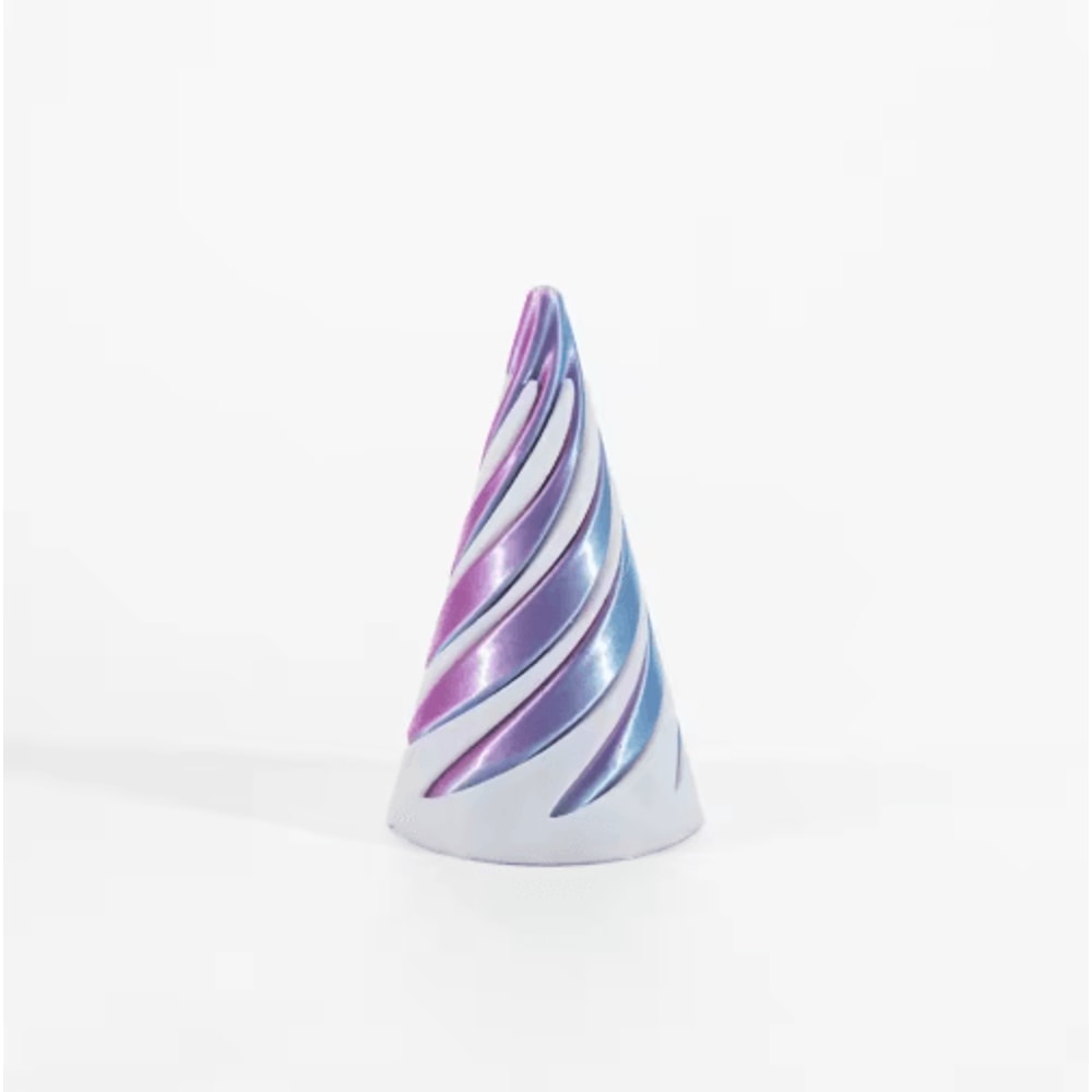 3D Printed Spiral Cone Toy Impossible Pyramid Passthrough Sculpture Pass Through Pyramid Toy Mini V 1